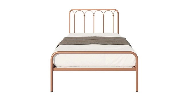 Кровать Аскона Корса бронзовый матовый 90х200- фото3