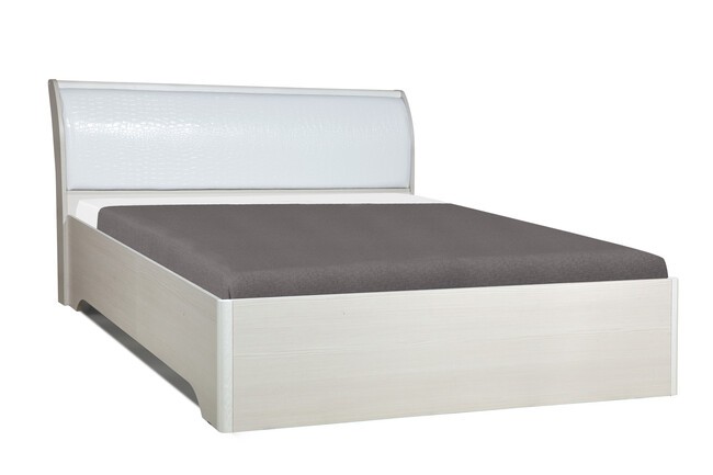 Кровать Олмеко 06.297 с подъемным механизмом МОНА (БЕЛАЯ) 160х200