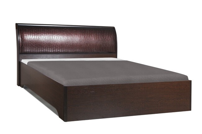 Кровать Олмеко 06.297 С НАСТИЛОМ МОНА (ВЕНГЕ) 160х200- фото