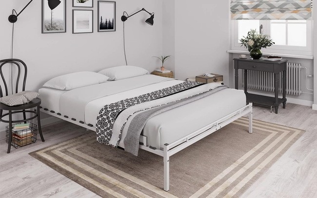 Кровать Аскона Хью белая 180х200- фото