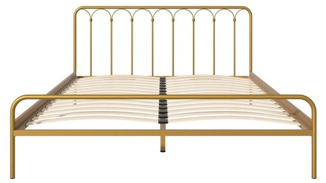 Кровать Аскона Корса золотой матовый 180х200- фото3