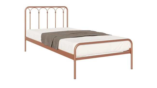 Кровать Аскона Корса бронзовый матовый 90х200- фото4