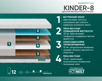 Матрас Фабрика Сна Kinder-8 80х195- фото2