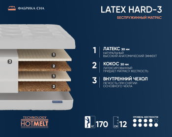Матрас Фабрика Сна Латекс Hard-3 80x195- фото2