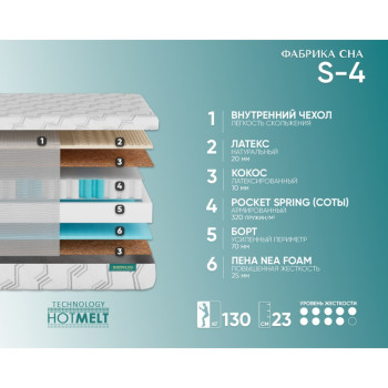 Матрас Фабрика Сна Sweet S-4 80x190- фото