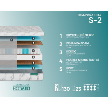 Матрас Фабрика Сна Sweet S-2 80x190- фото