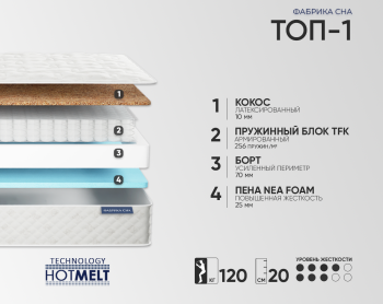 Матрас Фабрика Сна Топ-1 80х190- фото