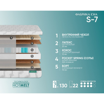 Матрас Фабрика Сна Sweet S-7 80х190- фото