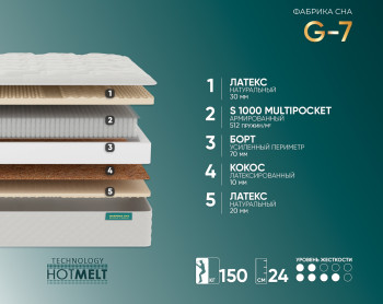 Матрас Фабрика Сна Gold G-7 100x195- фото