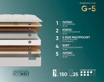 Матрас Фабрика Сна Gold G-5 100x200- фото