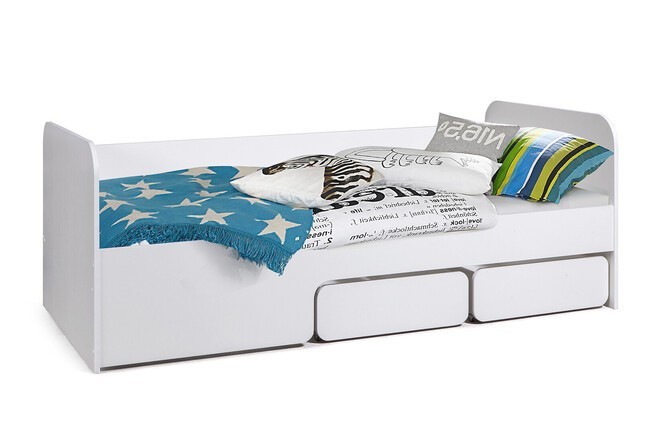 КРОВАТЬ ЛЕГЕНДА 9 (БЕЛЫЙ) 80х180- фото
