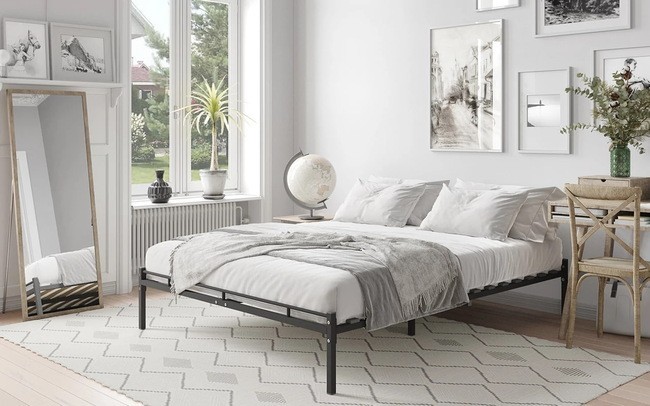 Кровать Аскона Хью черная 140х200- фото2