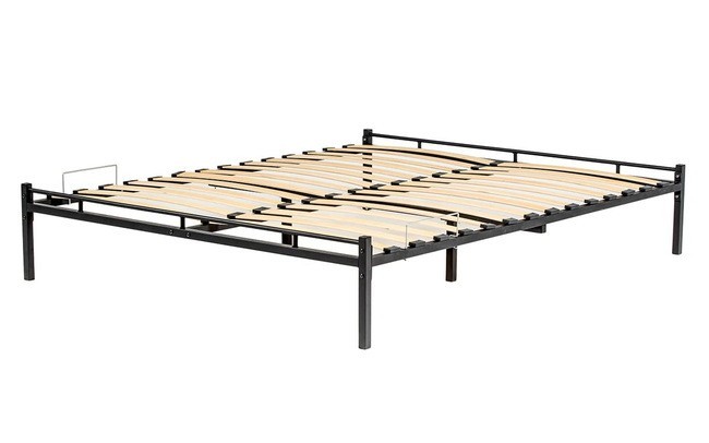 Кровать Аскона Хью черная 140х200- фото3