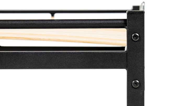 Кровать Аскона Хью черная 90х200- фото6