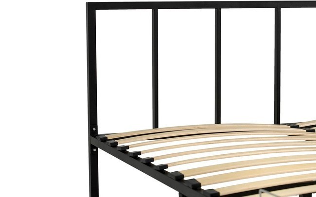 Кровать Аскона Остин черная 90х200- фото