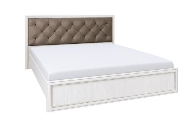 Кровать Олмеко ГАБРИЭЛЛА 06.02-02 С НАСТИЛОМ (ВУДЛАЙН КРЕМОВЫЙ) 160х200- фото