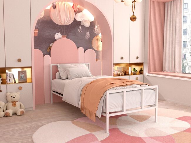 Кровать Аскона Остин белая 90х200- фото